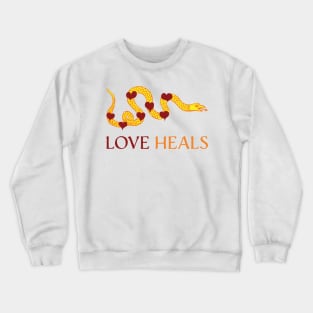 Love Heals modified  Join or Die Flag Crewneck Sweatshirt
